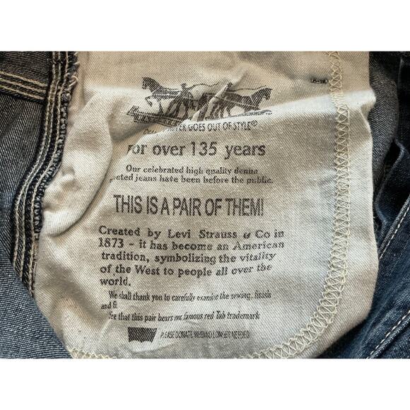 Signature by Levi Strauss & Co Gold Label Carpenter Jeans Mens Fit 34x32 Baggy - Picture 4 of 8